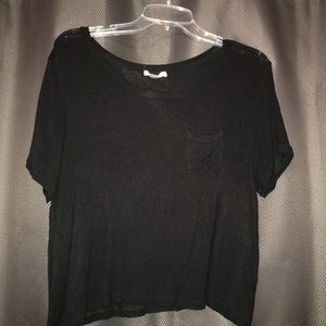 Black Cropped Tee